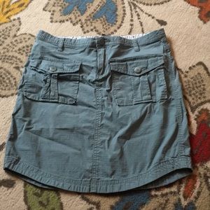 Sage green Prana cargo skirt